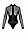 Боді Noir Handmade F321 Edge wetlook and mesh body with rings - M, фото 7