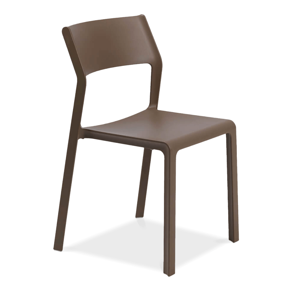 Стілець для кафе пластиковий Nardi Trill Bistrot коричневий