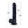 Силіконовий дилдо Hismith 8.3" Silicone Dildo Black, фото 2