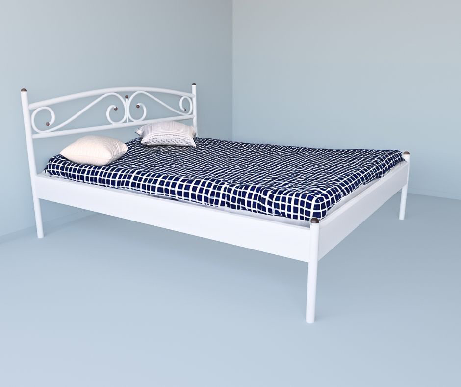 Ліжко Tobi Sho VERONA-1 полуторне металеве 190X140 Білий