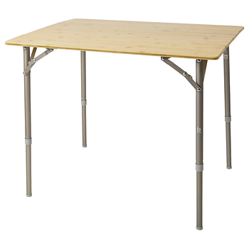 Туристичний Стіл Розкладний Bo-Camp Suffolk 80x60 cm Brown (1404650) Кемпінговий Складаний Столик для риболовлі