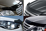 Дефлектор капота Subaru Forester 2008-2012 Мухобійка Субару Форестер, фото 9