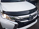 Дефлектор капота Subaru Forester 2008-2012 Мухобійка Субару Форестер, фото 6