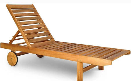 Дерев'яний шезлонг для саду Bahamas, фото 1