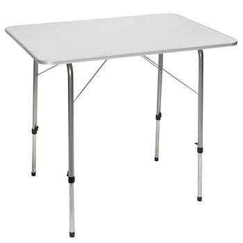 Туристичний Стіл Розкладний Bo-Camp Adjustable Height 80x60 cm Grey (1405505) Кемпінговий Складаний Столик для риболовлі