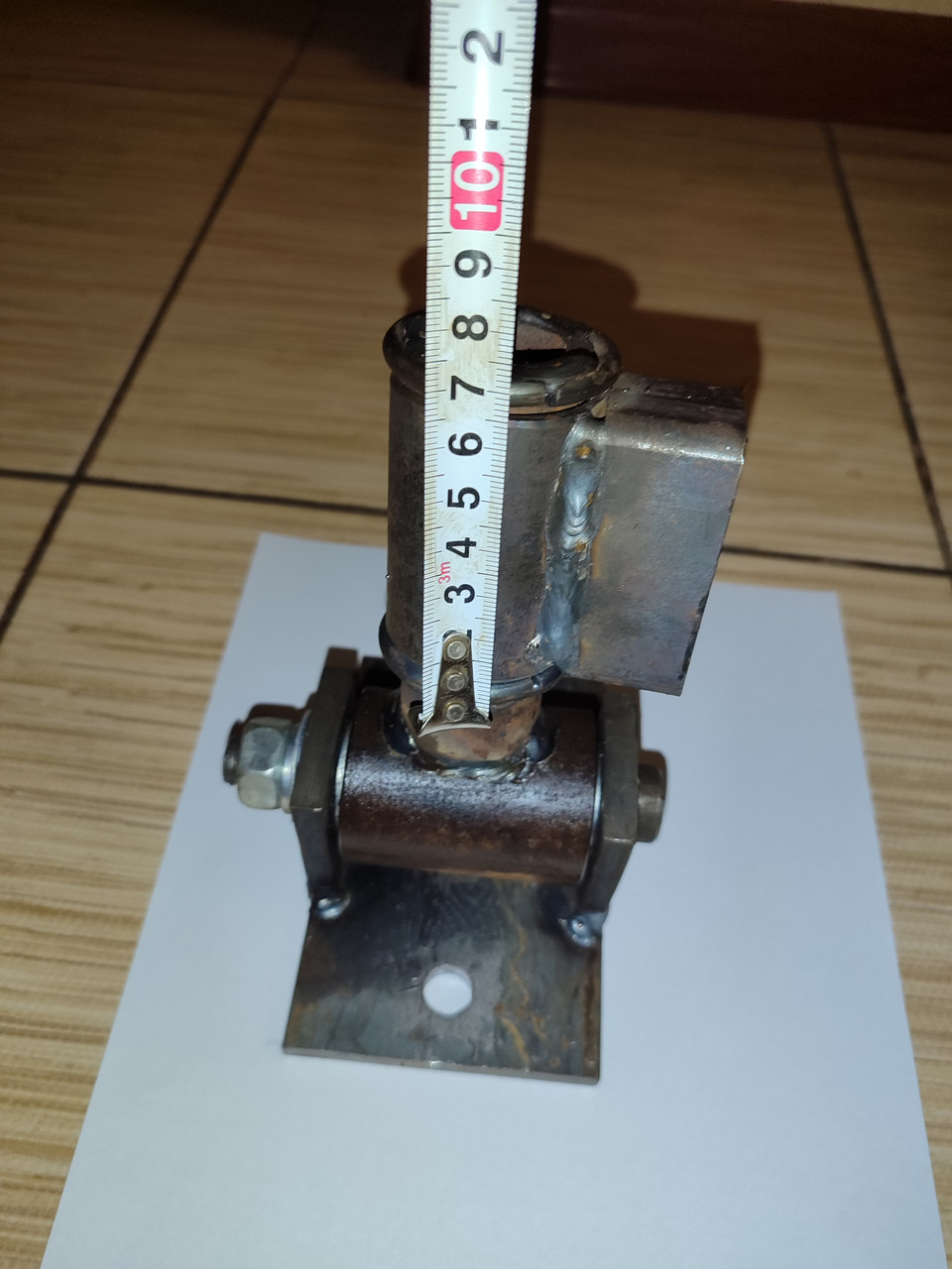 Зчіпний вузол візка короткий на підшип. під пластину (ВЗд7), фото 1