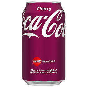 Солодкий напій CocaCola Cherry 330мл ж/б 24шт/ящ, Польша