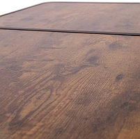 Туристичний Стіл Розкладний Bo-Camp Decatur 90x60 cm Black/Wood look (1404200) Кемпінговий Складаний Столик для риболовлі, фото 6