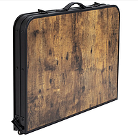 Туристичний Стіл Розкладний Bo-Camp Decatur 90x60 cm Black/Wood look (1404200) Кемпінговий Складаний Столик для риболовлі, фото 7