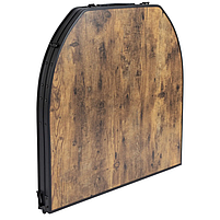 Туристичний Стіл Розкладний Bo-Camp Woodbine Oval 150x80 cm Black/Wood look (1404230) Кемпінговий Складаний Столик для риболовлі, фото 6
