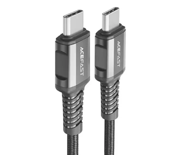 Дата-кабель Acefast C1-09 USB-C (тато) - USB-C (тато) 1m Black