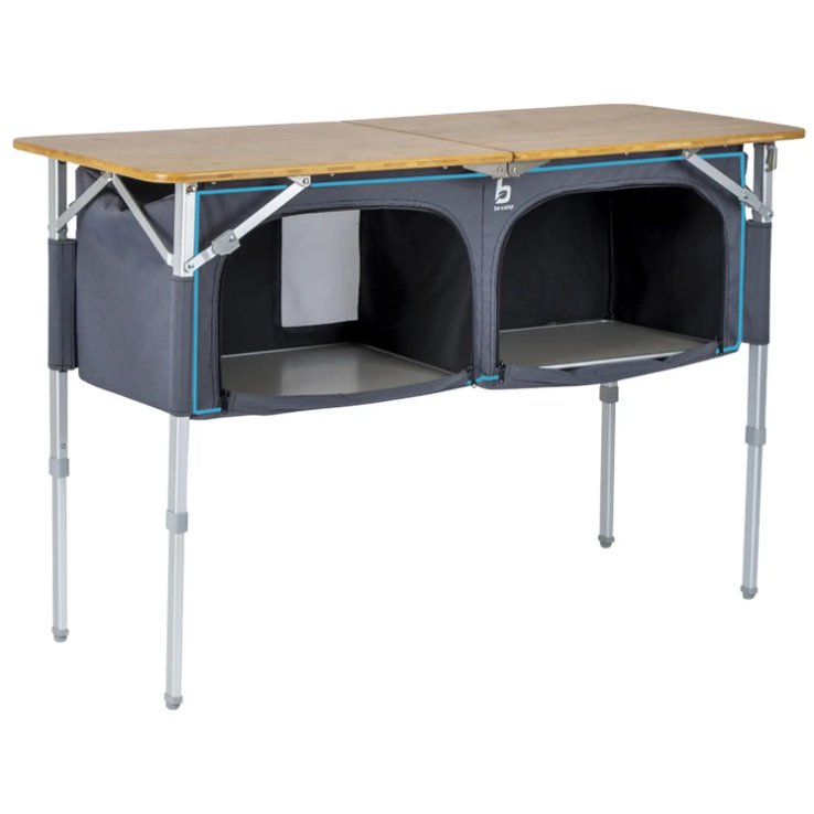 Туристичний Стіл Розкладний Bo-Camp Newington 120x50 cm Brown (1593631) Кемпінговий Складаний Столик для риболовлі