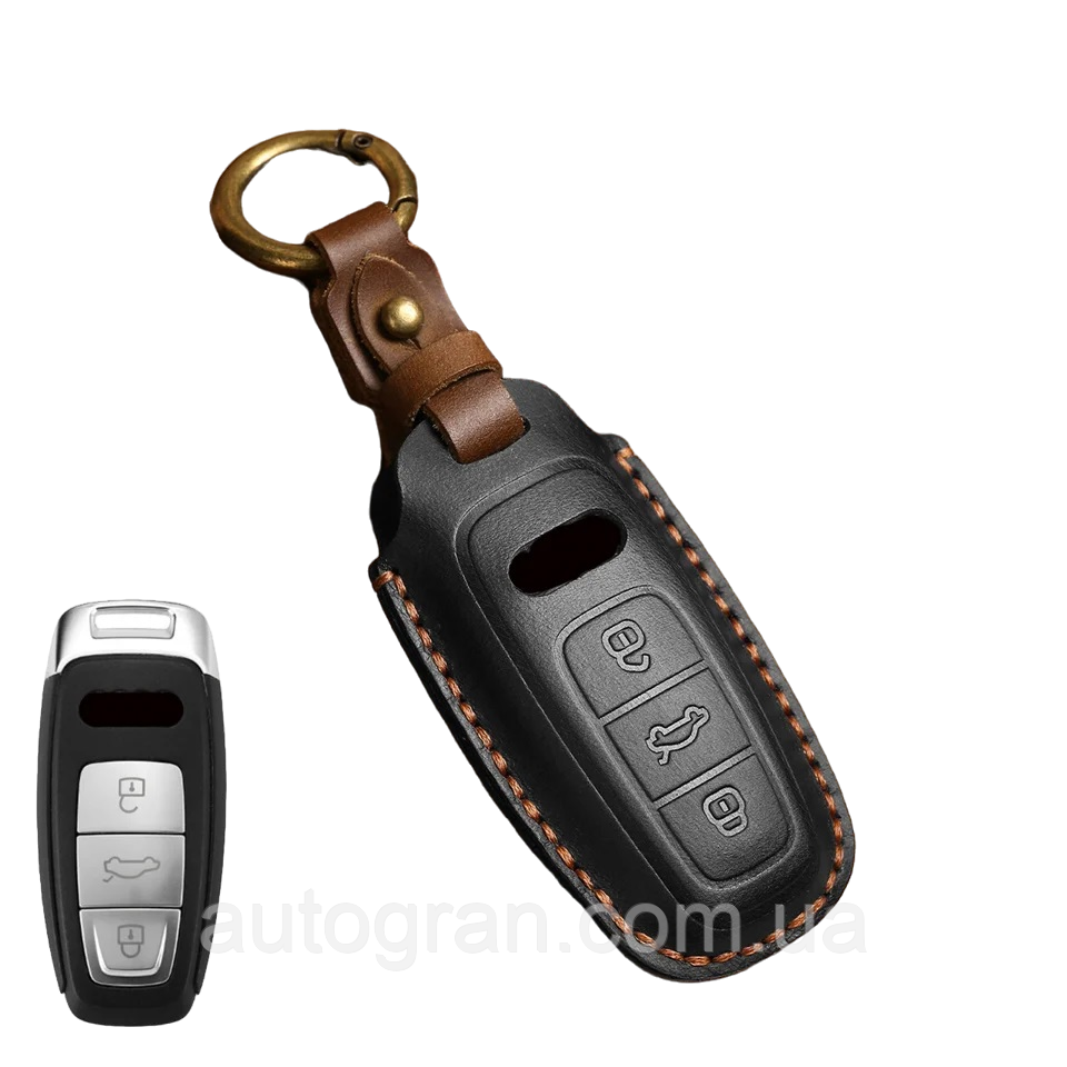 Шкіряний чохол на смарт ключ Audi новий тип1