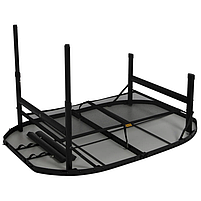 Туристичний Стіл Розкладний Bo-Camp Northgate Oval 120x80 cm Black/Grey (1404187) Кемпінговий Складаний Столик для риболовлі, фото 4