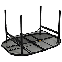 Туристичний Стіл Розкладний Bo-Camp Northgate Oval 120x80 cm Black/Grey (1404187) Кемпінговий Складаний Столик для риболовлі, фото 3