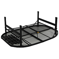 Туристичний Стіл Розкладний Bo-Camp Northgate Oval 120x80 cm Black/Grey (1404187) Кемпінговий Складаний Столик для риболовлі, фото 5
