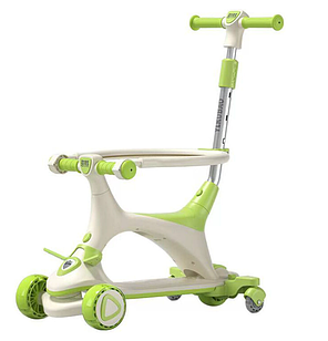 Дитячий триколісний самокат Maraton 3в1 Safari з додатковими колесами і захисним бортиком, 3 кольори., фото 2