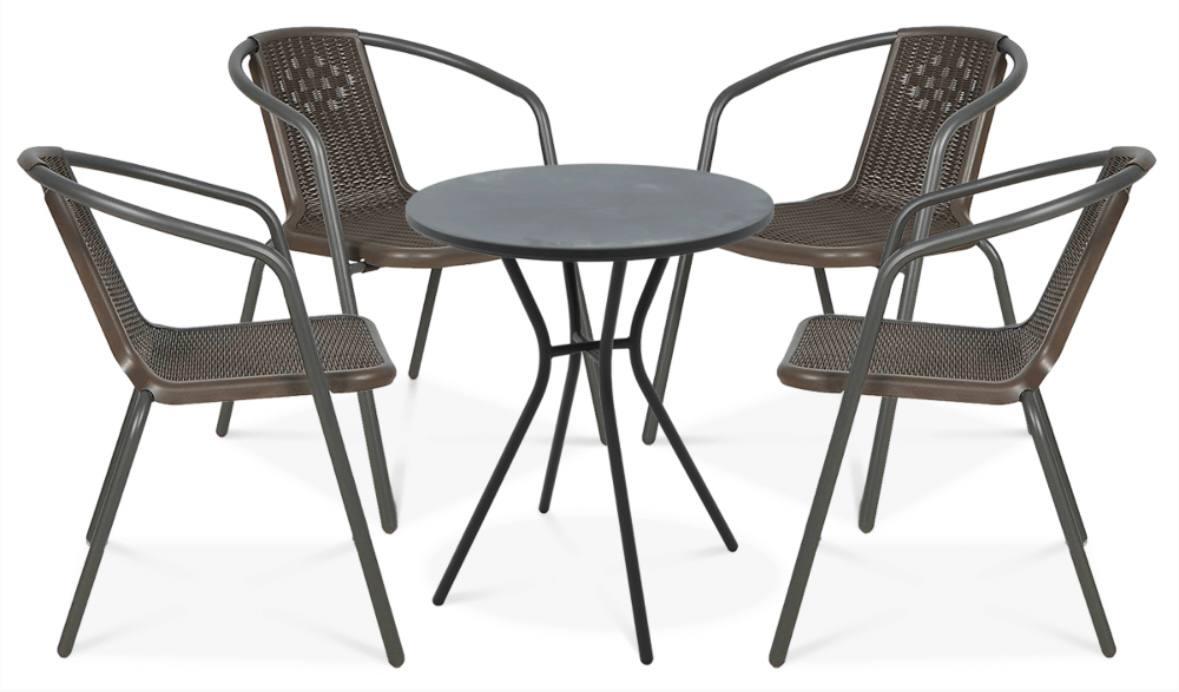 Набір меблів для балкона коричневий Simple Focus Garden