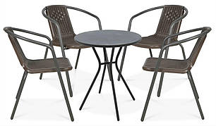 Набір меблів для балкона коричневий Simple Focus Garden, фото 1