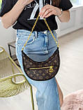 Сумка жіноча Louis Vuitton Loop коричневий+чорний, фото 3