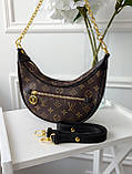 Сумка жіноча Louis Vuitton Loop коричневий+чорний, фото 5