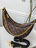 Сумка жіноча Louis Vuitton Loop коричневий+чорний, фото 4