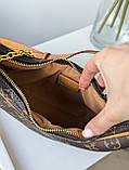 Сумка жіноча Louis Vuitton Loop коричневий+чорний, фото 8