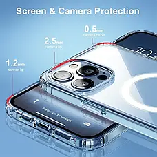 Чохол силіконовий Clear case MagSafe для iPhone 13 PRO MAX (закрита камера), фото 2