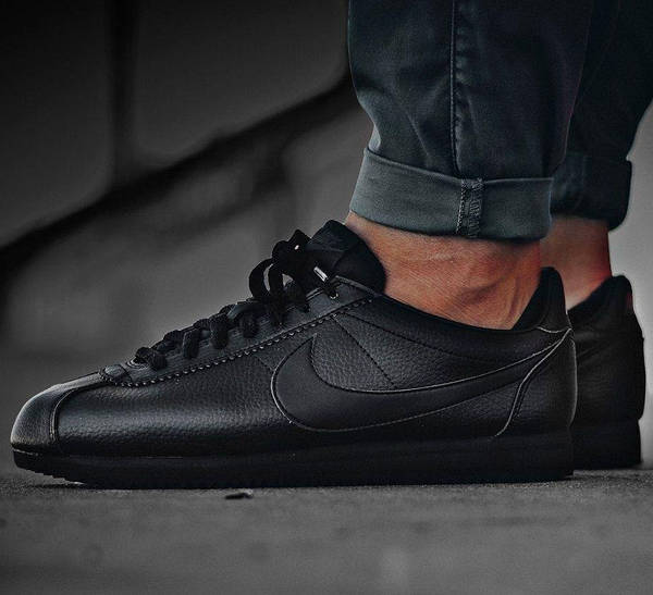 Nike Cortez Black Leather 43 27.5 Krosonavtik 2266385485