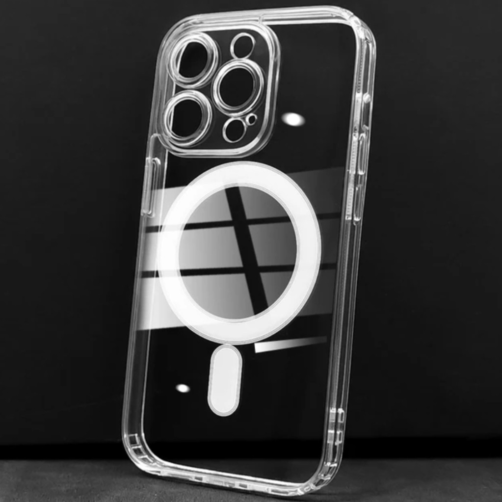 Чохол силіконовий Clear case MagSafe для iPhone 13 PRO MAX (закрита камера)