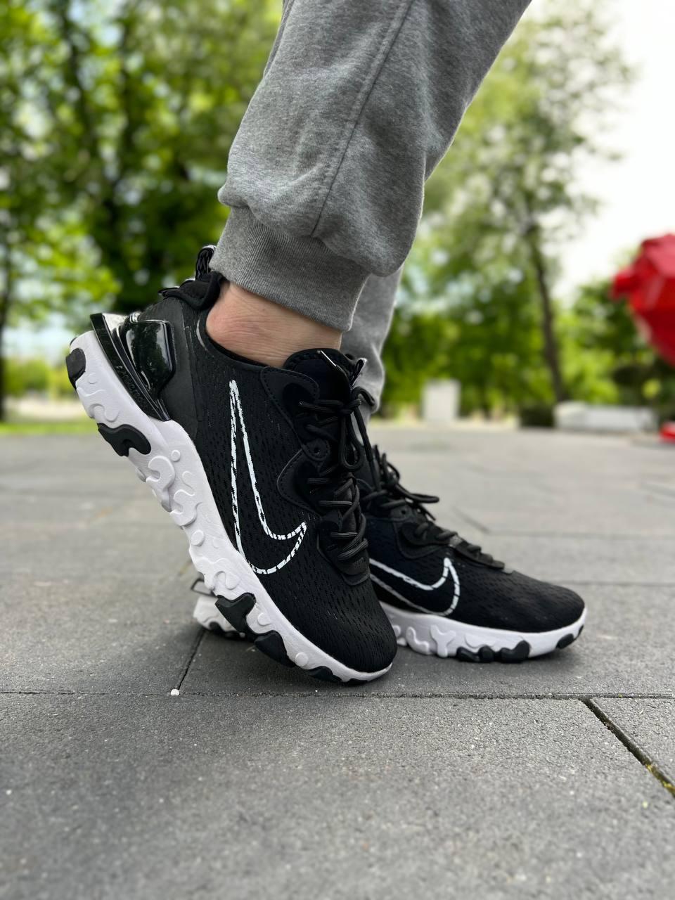 Кросівки чоловічі Nike React Vision Black White CD4373-006, фото 1