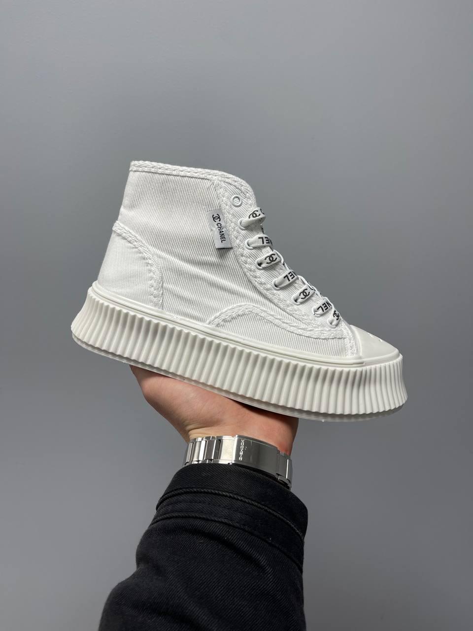 Жіночі кросівки Chanel Sneakers Platform White ALL10773, фото 1