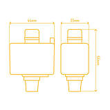 Адаптер для однофазного шинопроводу LD1040 чорний, фото 2