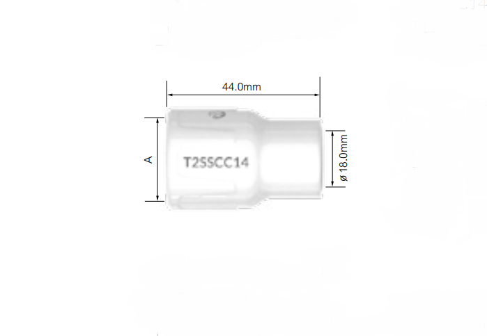 Сопло газове T2SSCC 12;14;24 супер серії для TIG-пальникив T2FX та T3WFX від PARKER