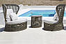 Комплект садових меблів із техноротанга для відпочинку на свіжому повітрі Drone Skyline Design, фото 2