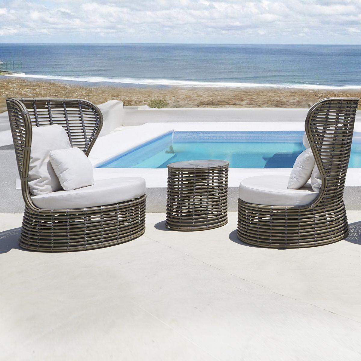 Комплект садових меблів із техноротанга для відпочинку на свіжому повітрі Drone Skyline Design, фото 1