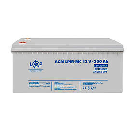 Акумулятор мультигелевий LPM-MG 12V 200 Ah LogicPower 3875