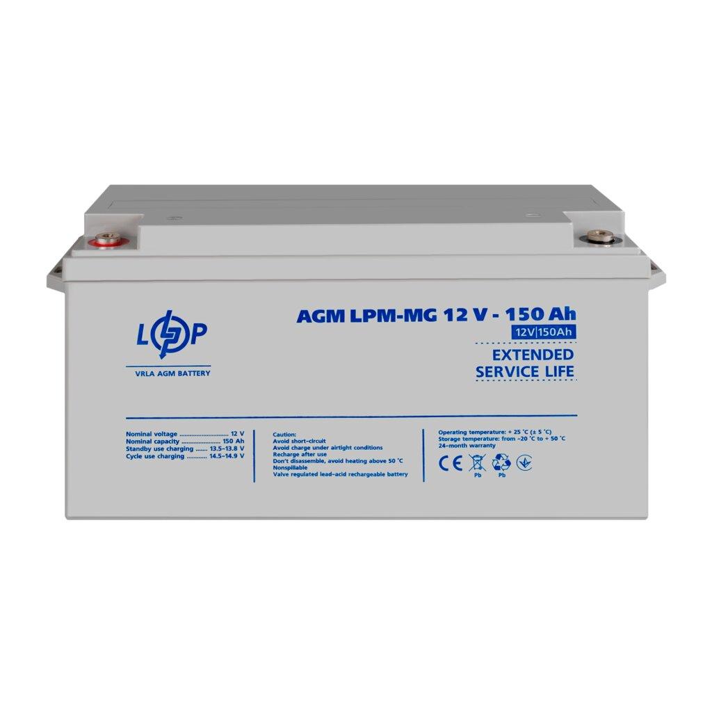 Акумулятор мультигелевий AGM LPM-MG 12V 150 Ah LogicPower 4197