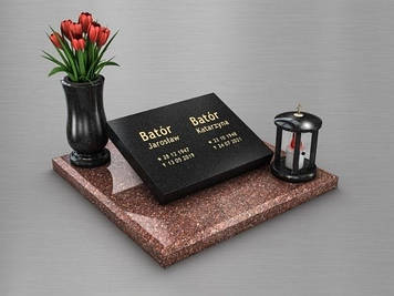 Європейський пам'ятник-табличка для тварини із граніту 700*600