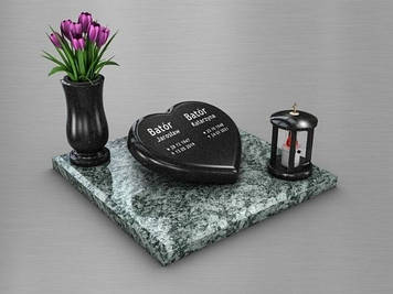 Європейський пам'ятник-табличка для тварини із граніту Теплий Відбиток 700*700