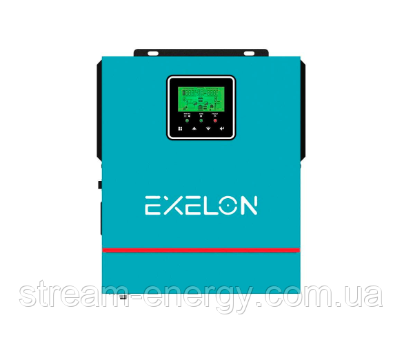 Інвертор Exelon EXS-1000/12, 1000VA, 12V, струм заряду 0-40A, MPPT (20-150VDC, 80A), фото 1