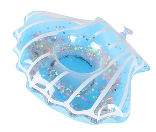 Круг плавальний фігурний для ляльки Барбі, 1 шт. блакитна мушля