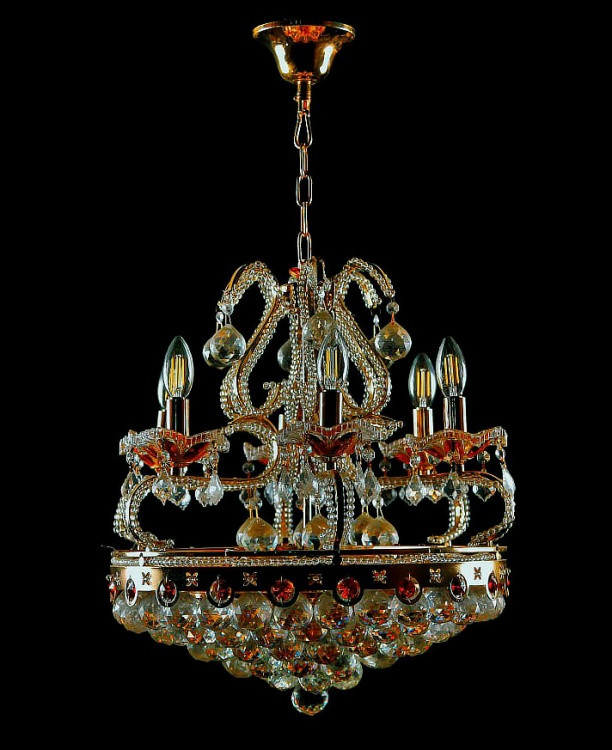 Кришталева класична люстра L5208/ 520*520 /6+2+6 (FGD), фото 1