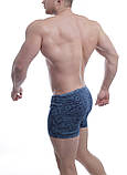 Bono чоловічі труси шорти боксери 950360 сині принт 56, фото 2