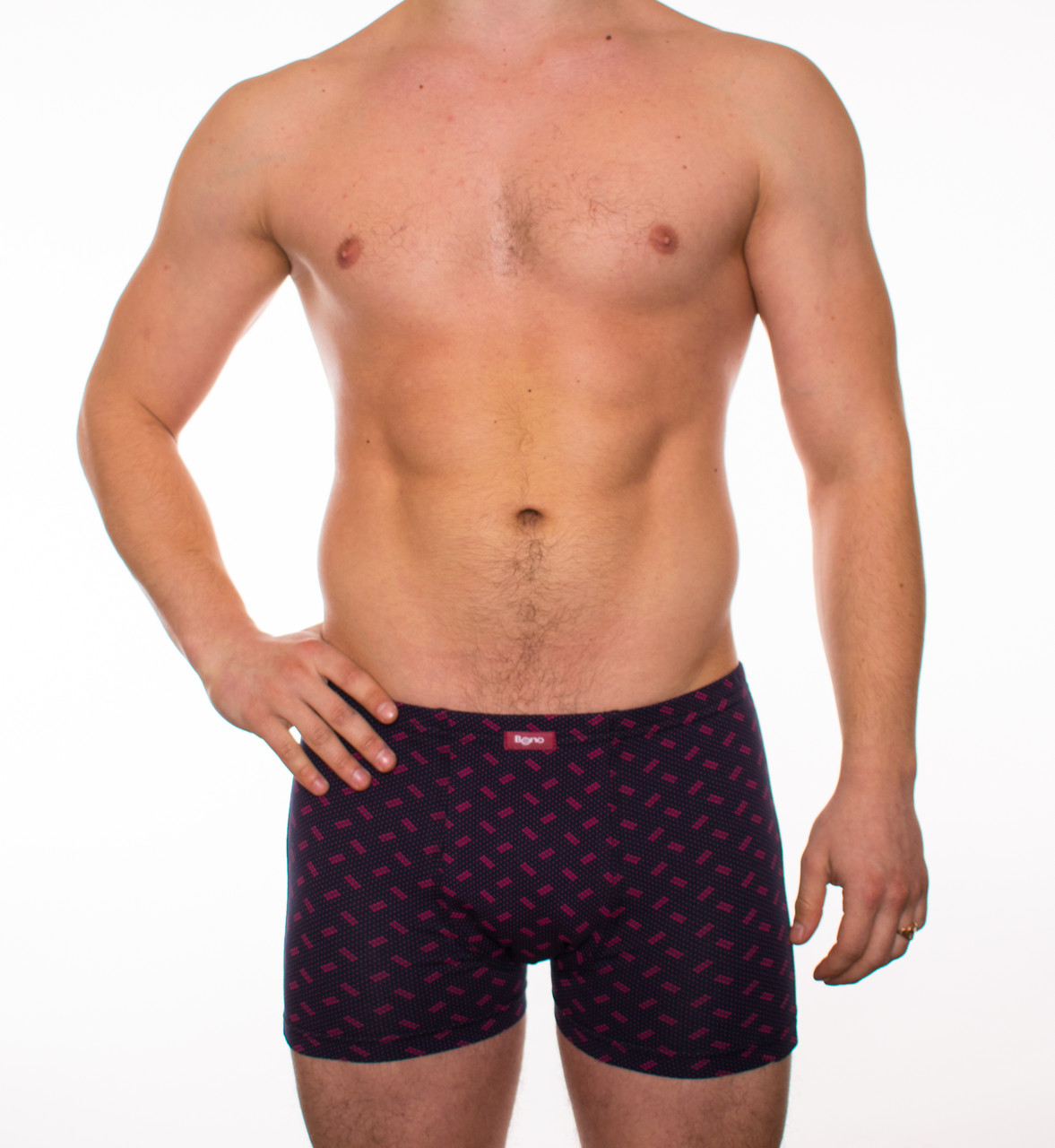 Bono чоловічі труси шорти боксери 950254 фіолетові принт, фото 1