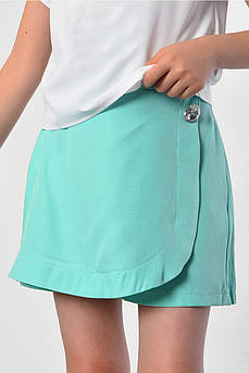 Спідниця-шорти дитяча для дівчинки бирюзового кольору 182915S