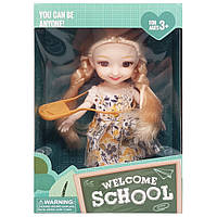 Дитяча лялька "Welcome School" YL605-7/9/10 з сумочкою Жовтий