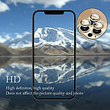 Захисне скло Metal Shine на камеру (в упак.) для Apple iPhone 15 Pro (6.1") / 15 Pro Max (6.7") Золотий / Gold, фото 5