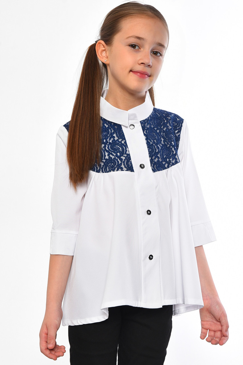 Сорочка дитяча для дівчинки білого кольору 182850M, фото 1