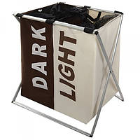 Кошик для білизни Stenson Light&Dark R-82579 61х35х57 см 3836817